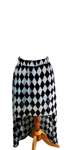 Checkered Hi-Low Skirt