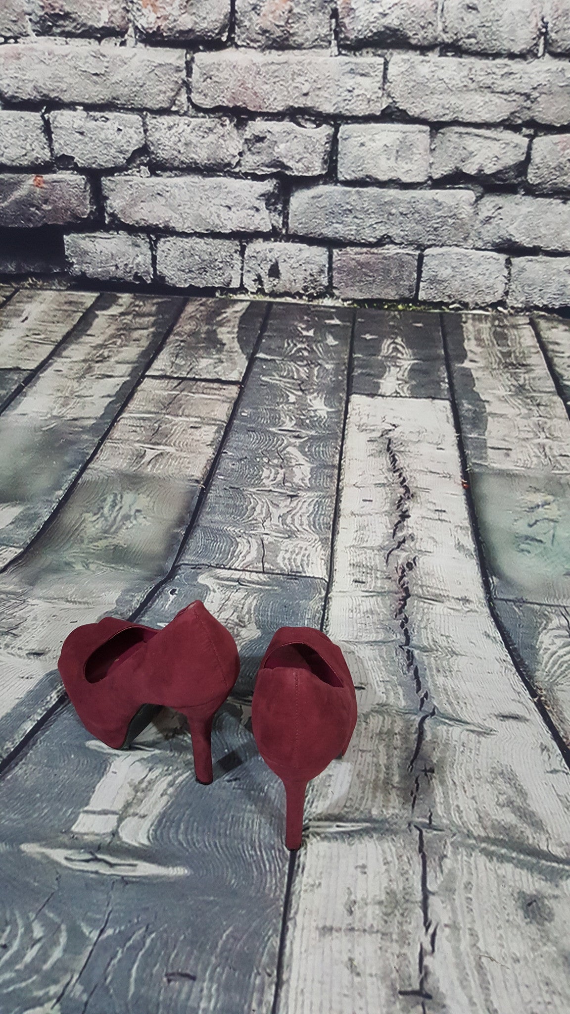 Velvet Open-Toed Platforms
