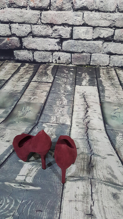 Velvet Open-Toed Platforms