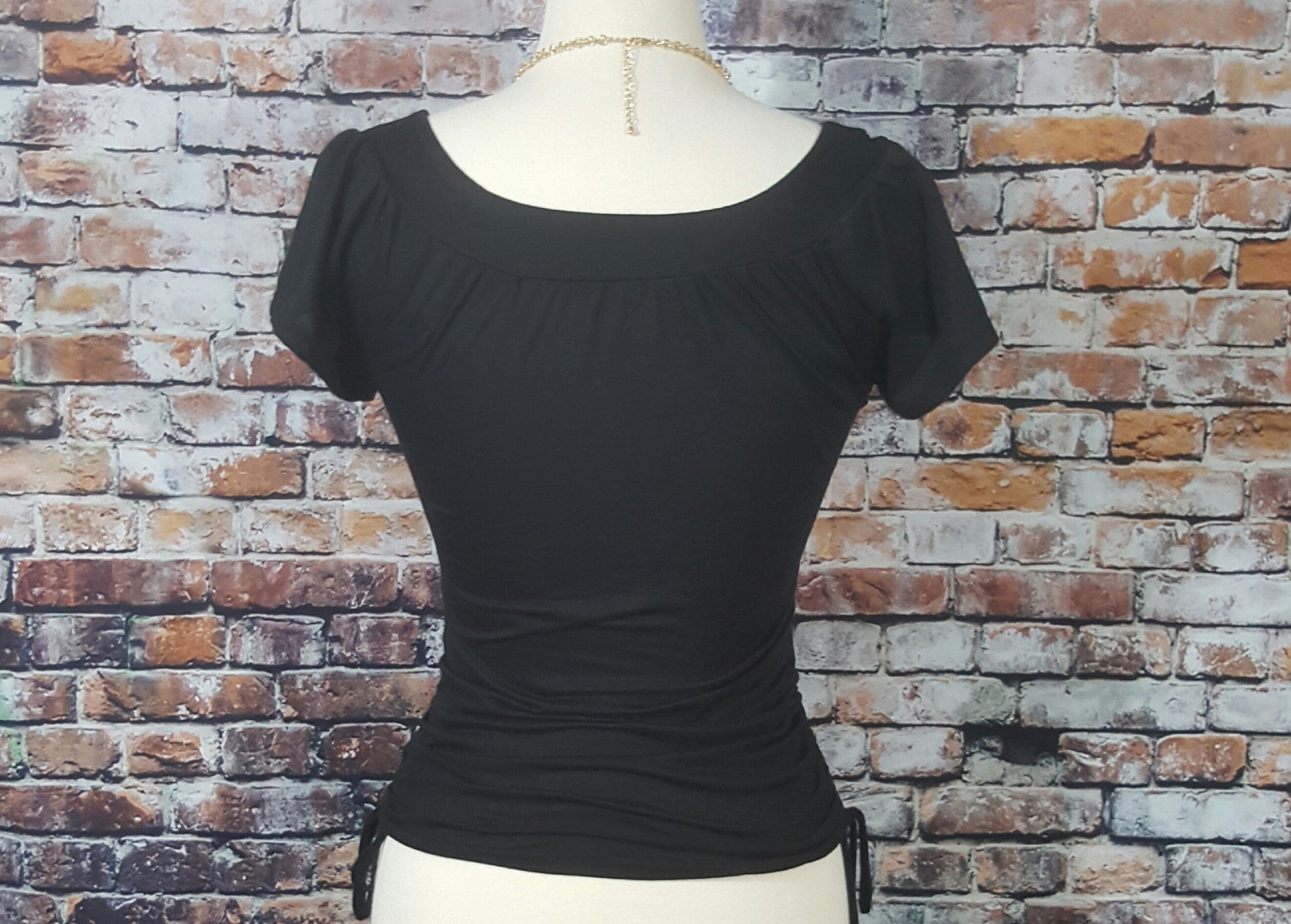 Short Sleeve/ Side Strings Top