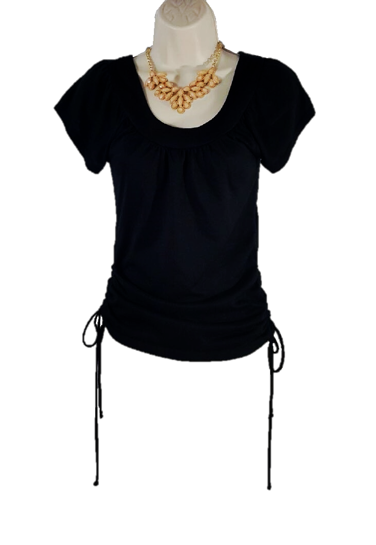 Short Sleeve/ Side Strings Top