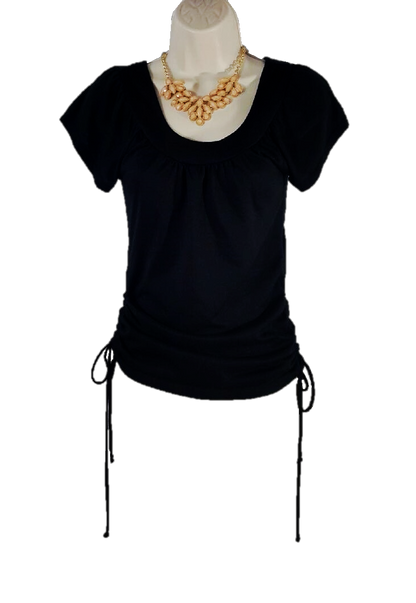 Short Sleeve/ Side Strings Top