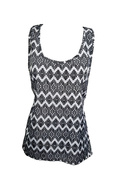 Sleeveless Diamond Tank Top