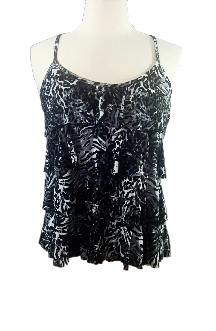 All Leopard RuffleTop