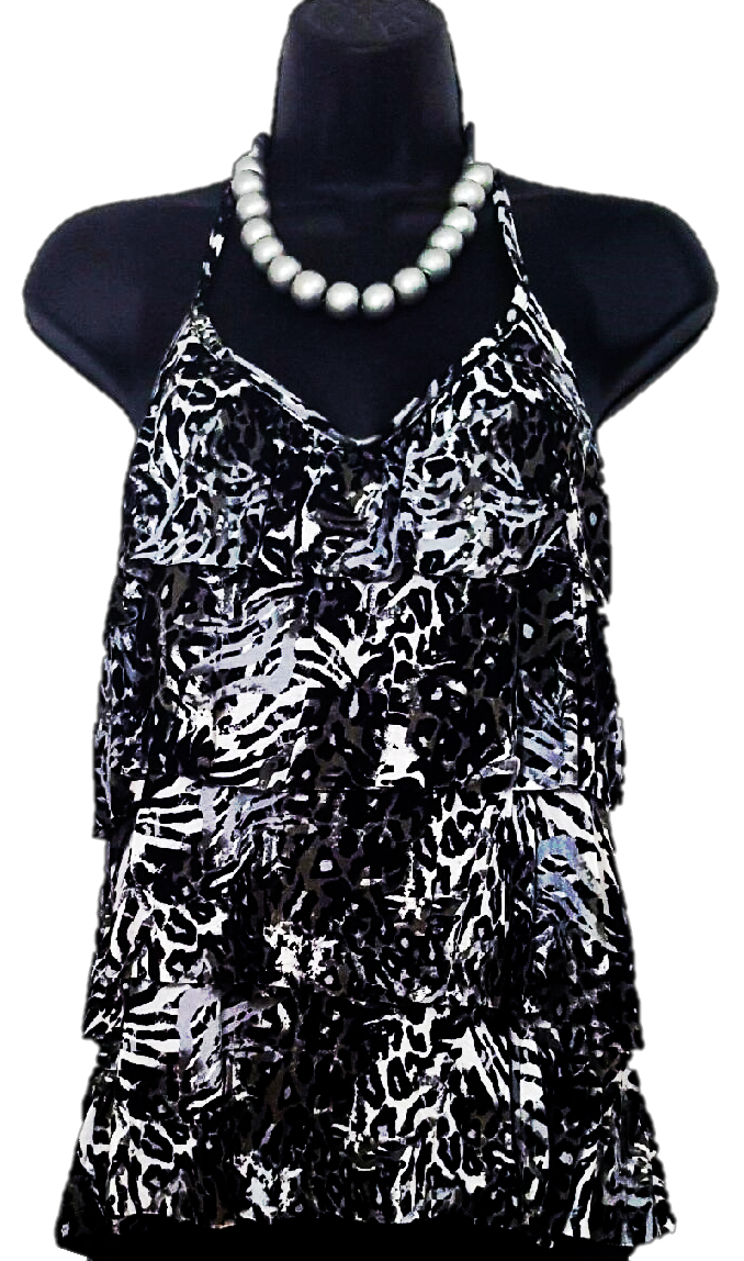 All Leopard RuffleTop