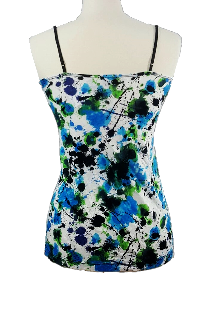 Easy Flowing Splattered Strap Top