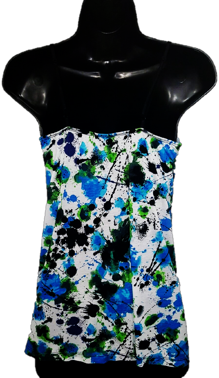 Easy Flowing Splattered Strap Top