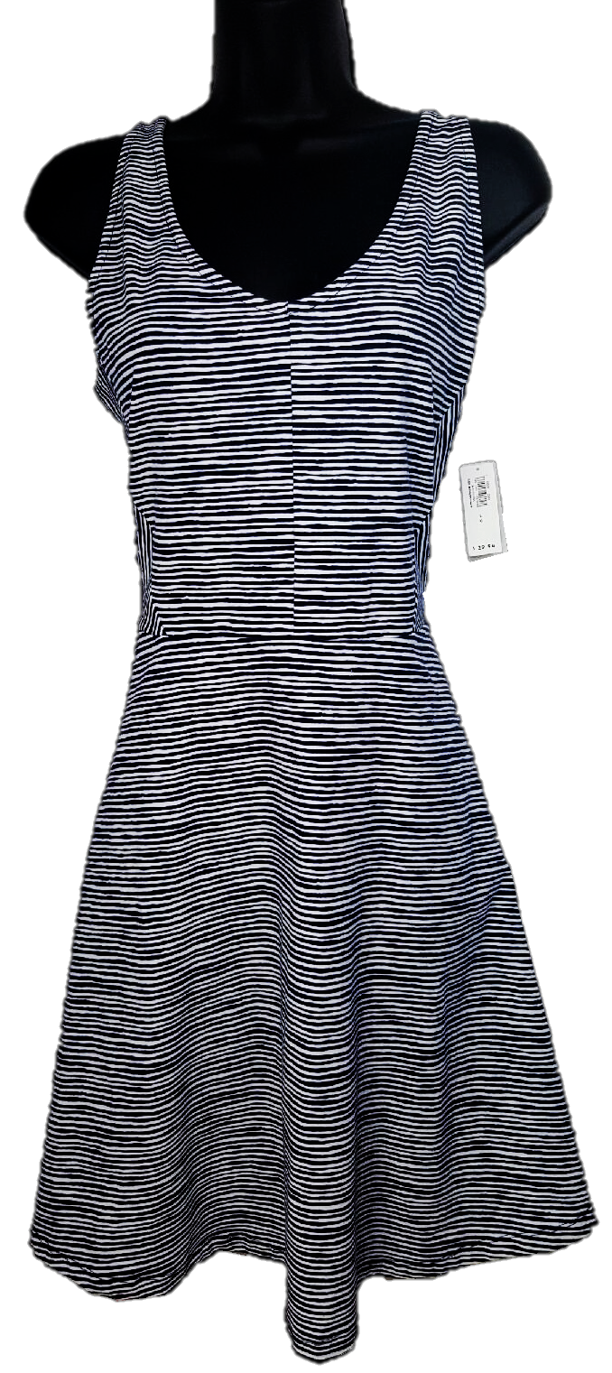 Striped skater Dress