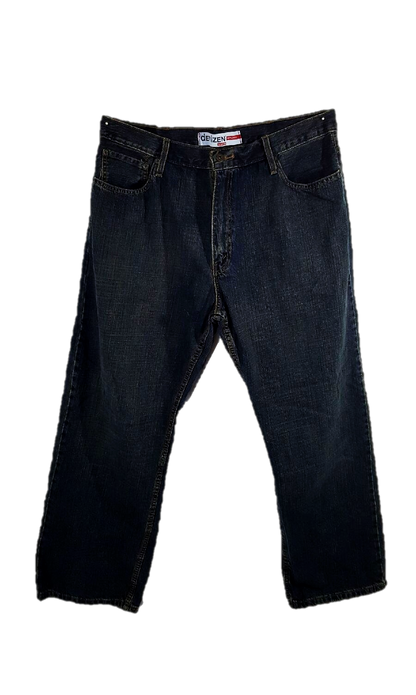 Guys Dark Wash Blue Jeans