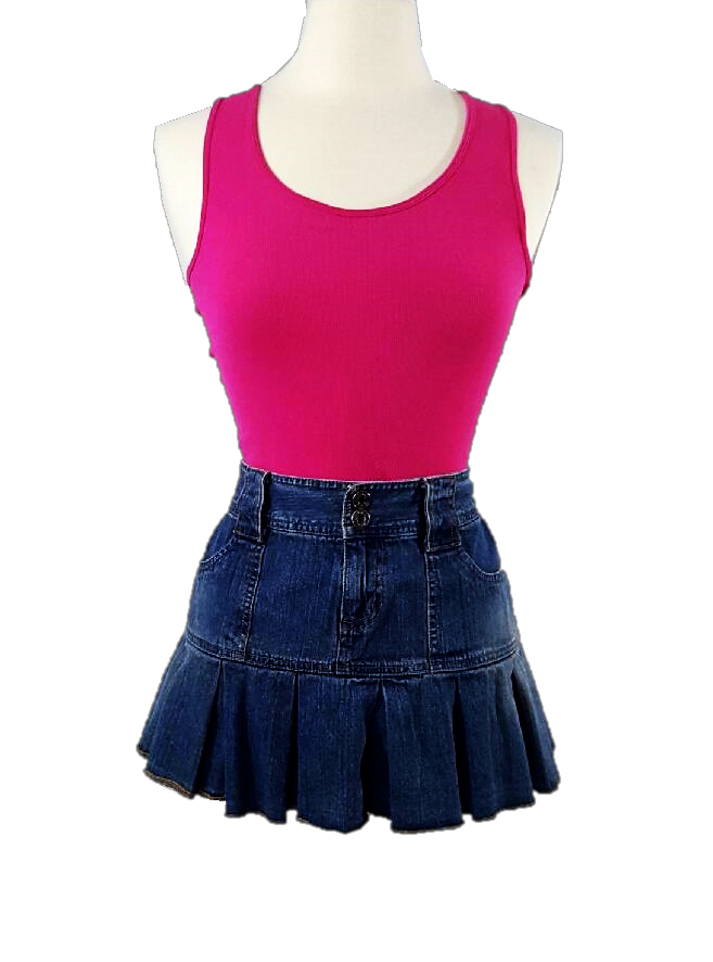 Pleated Ruffle Skirt