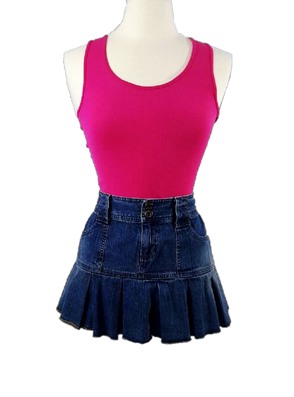 Pleated Ruffle Skirt