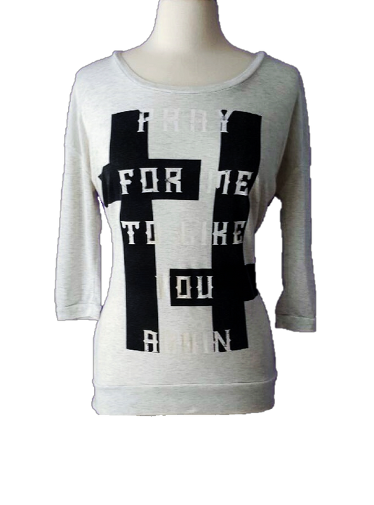 Double Cross Long Sleeve Top