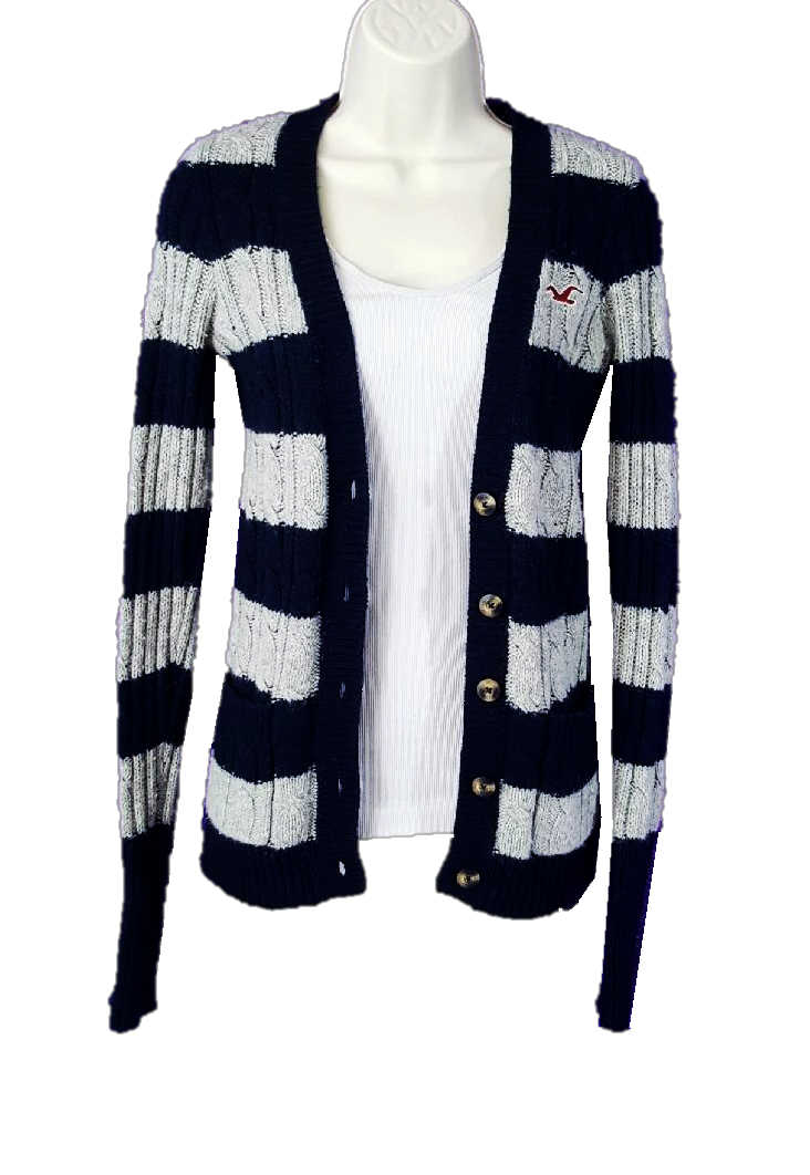 Hollister - Extra Warm Striped Cardigan
