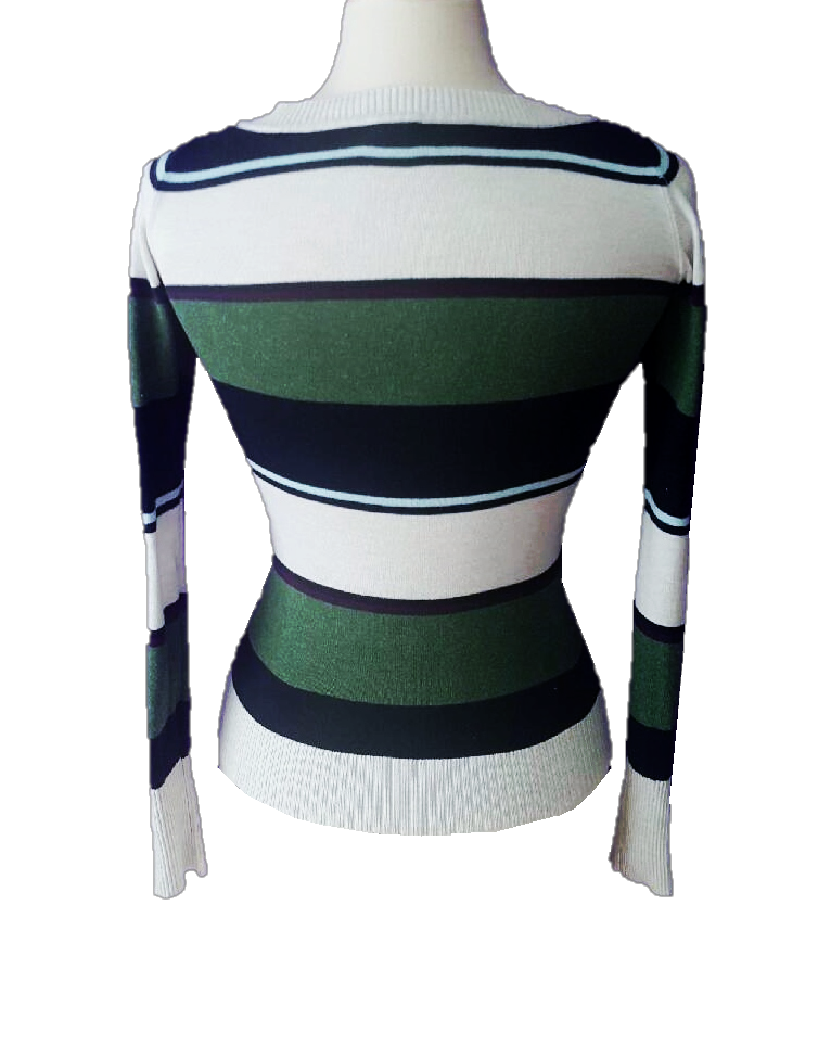 GARAGE Scoop Neck Striped Top