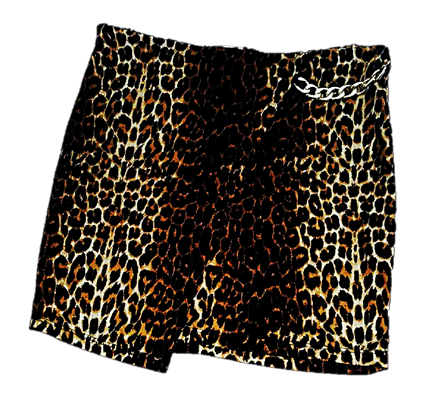 Leopard Chain Skirt