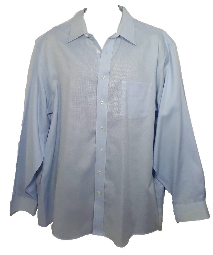 Blue Button-Down Dress Shirt