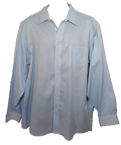 Blue Button-Down Dress Shirt