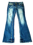 Medium-Dark Washed Ripped Jeans