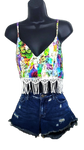 Free People Distressed Ripped Shorts