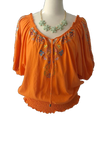 Embroidered Boho Top