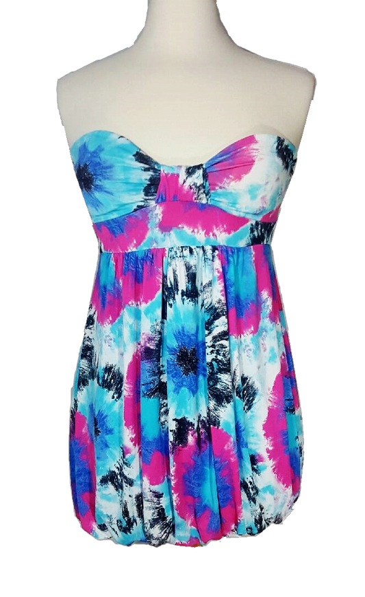 Strapless Splattered Top