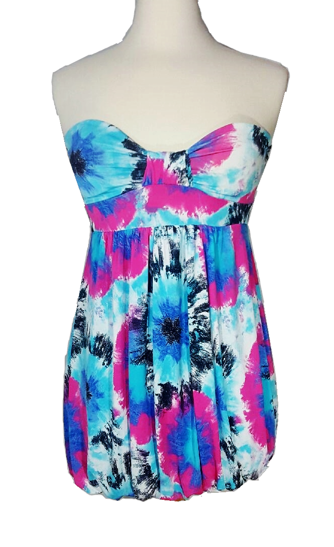 Strapless Splattered Top