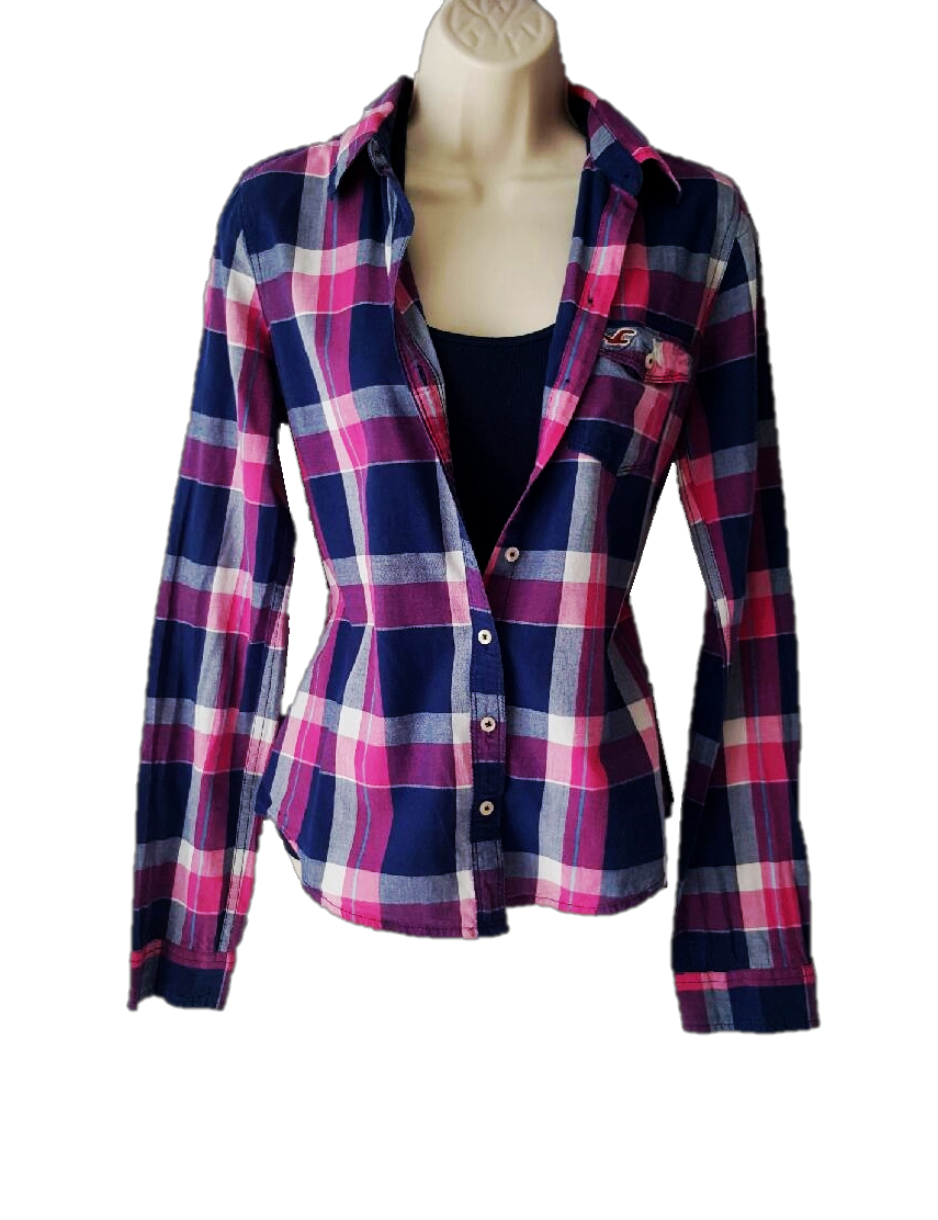Hollister Plaid Top