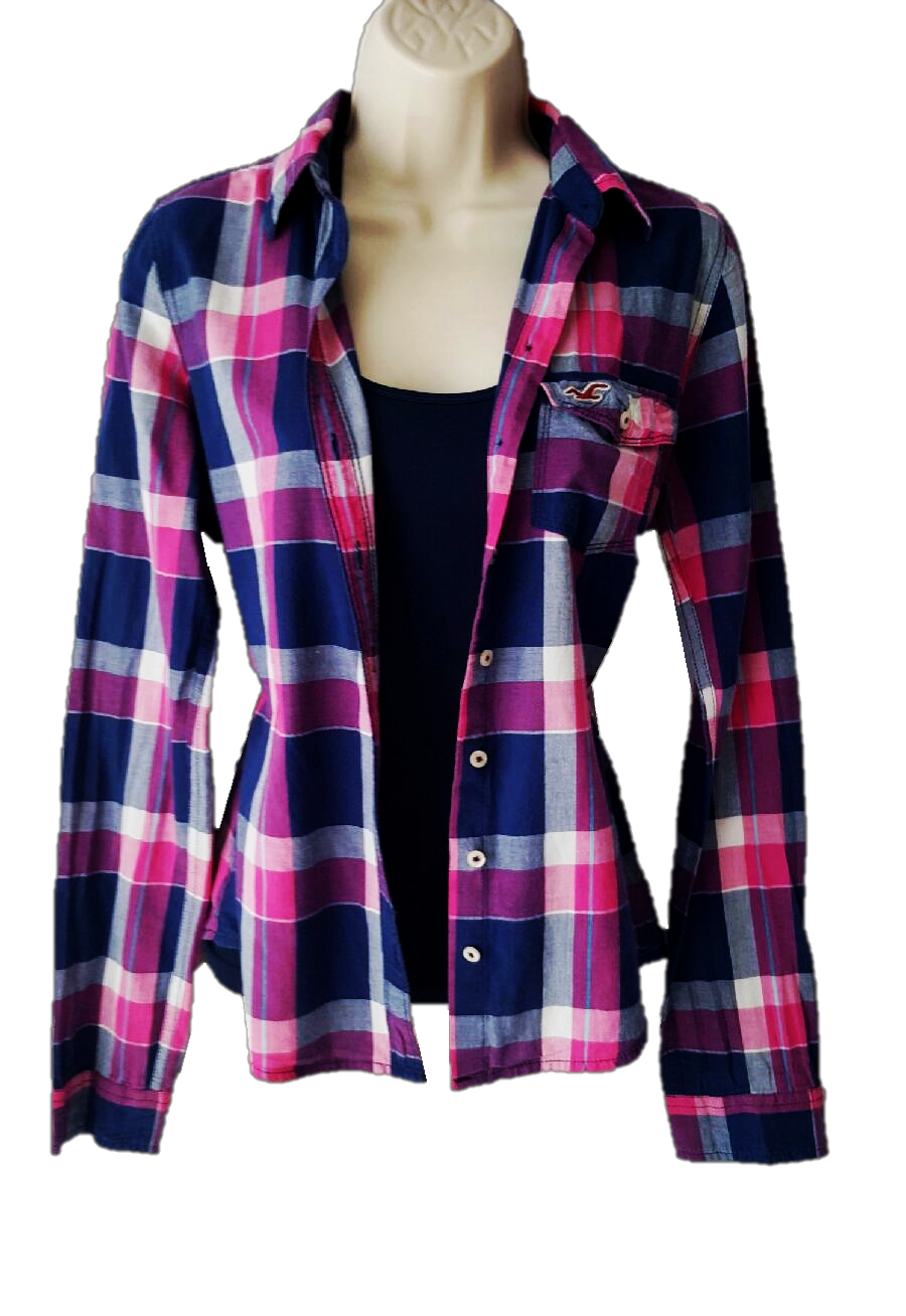 Hollister Plaid Top