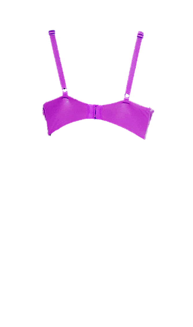 Shaped/Push Up Bra with Leopard Trim