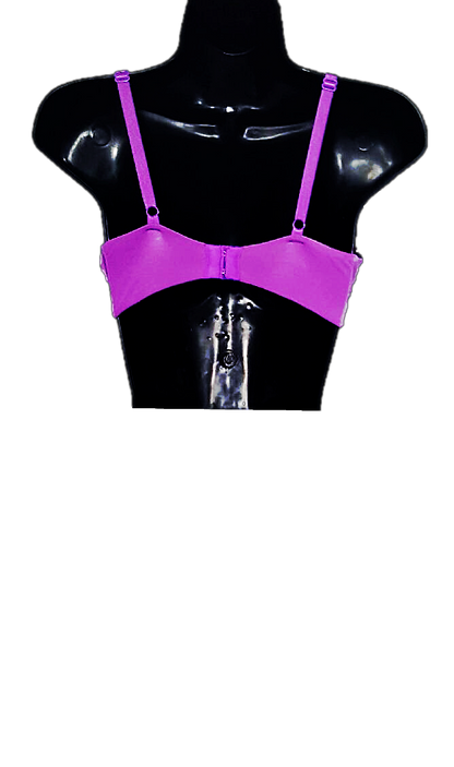 Shaped/Push Up Bra with Leopard Trim