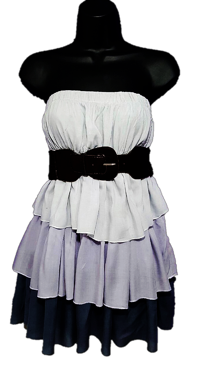 Ombre Strapless Dress