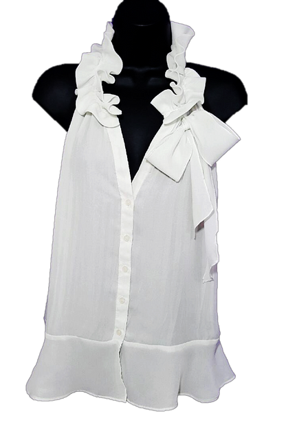 Ruffle Collar Tank Top
