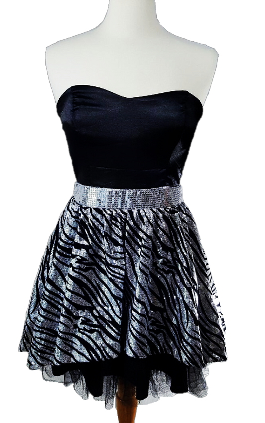 Shimmering Strapless Party  Dress